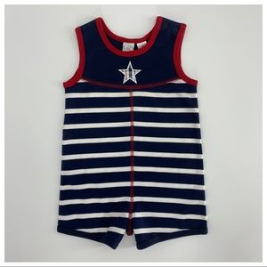 NWT Talbots Infant Patriotic Romper Size 6 Months